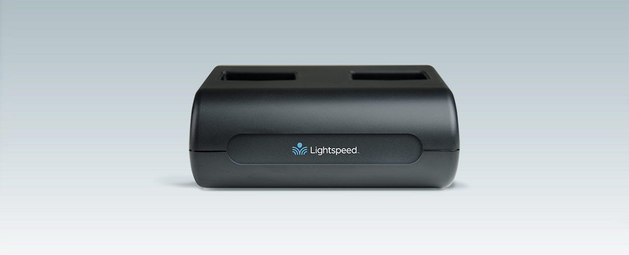 Lightspeed Microphone Cradle Charger FSC for instructional audio in the classroom